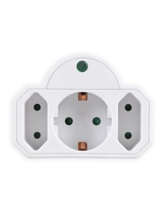 POWERTECH αντάπτορας ρεύματος PT-816, 1x schuko, 2x euro,...