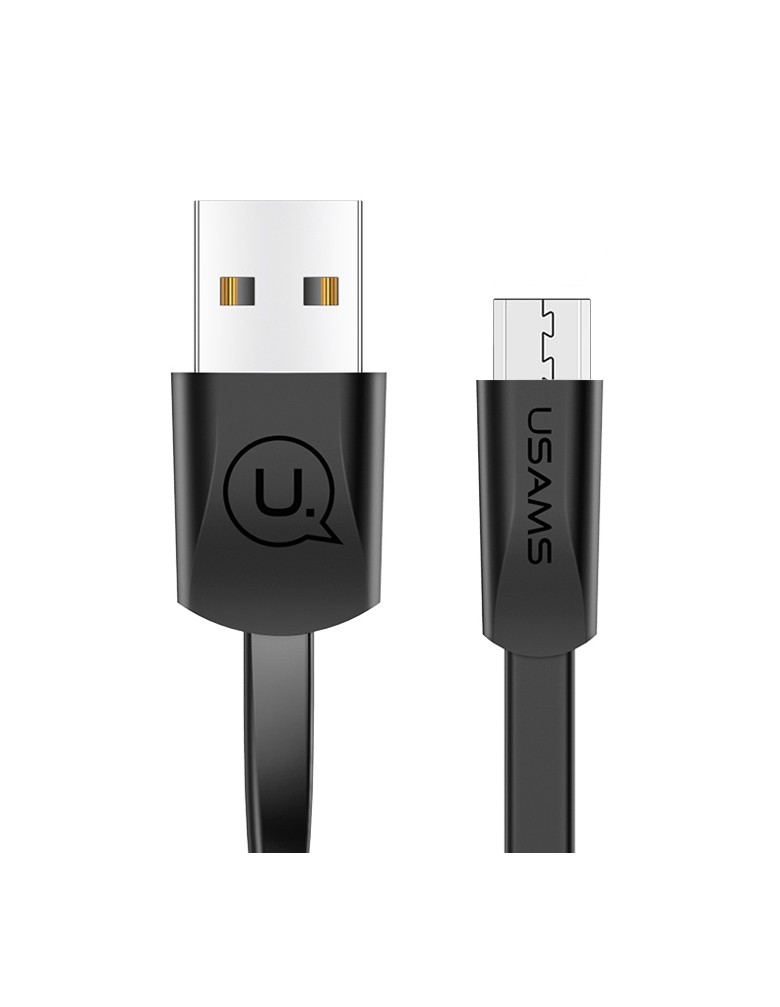 USAMS καλώδιο USB σε Micro USB US-SJ201, 10W, 1.2m, μαύρο