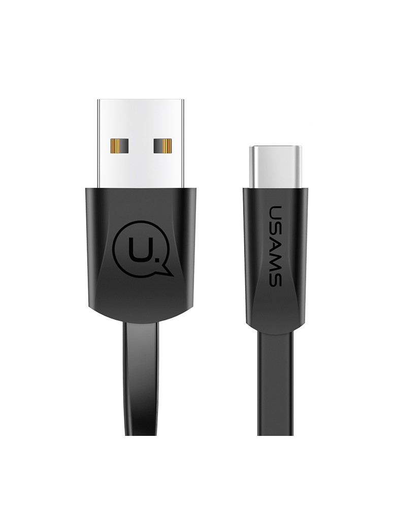 USAMS Καλώδιο USB σε USB-C US-SJ200, 10W, 1.2m, μαύρο