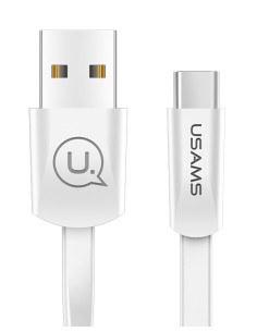 USAMS Καλώδιο USB σε USB-C US-SJ200, 10W, 1.2m, λευκό