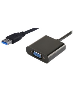 POWERTECH αντάπτορας USB 3.0 σε VGA PTH-021, Full HD, μαύρο