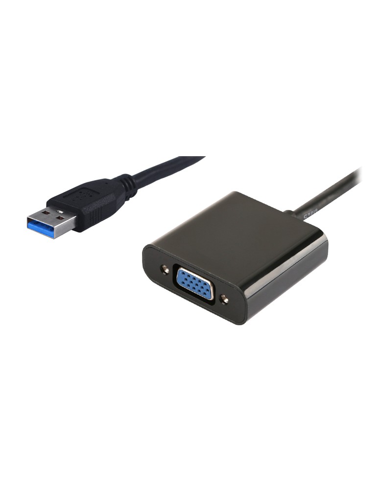 POWERTECH αντάπτορας USB 3.0 σε VGA PTH-021, Full HD, μαύρο