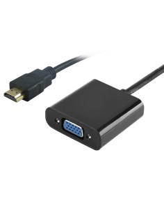 POWERTECH αντάπτορας HDMI σε VGA PTH-023, 1920x1200p, μαύρο