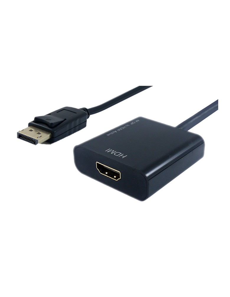 POWERTECH αντάπτορας DisplayPort σε HDMI PTH-033, active, 4K, μαύρο