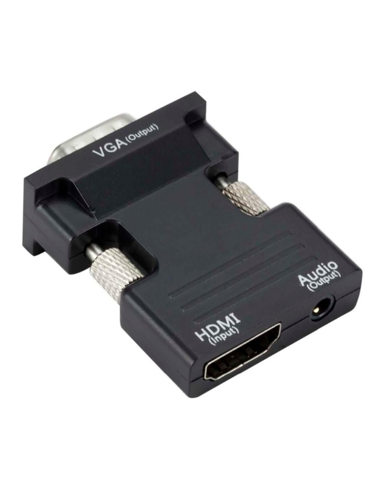 POWERTECH αντάπτορας HDMI σε VGA CAB-H120 με 3.5mm, μαύρος