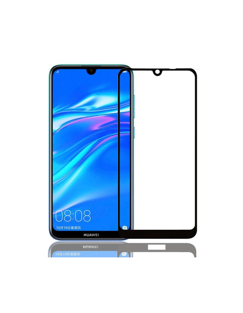 POWERTECH Tempered Glass 5D για Huawei Y8p, full glue, μαύρο