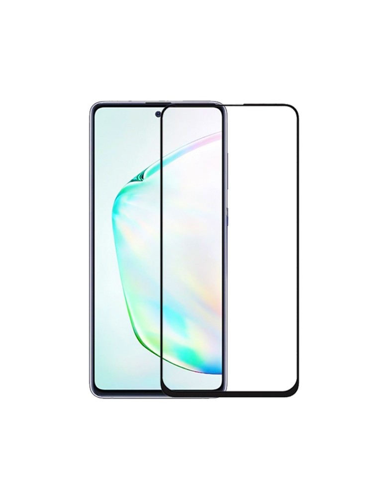 POWERTECH Tempered Glass 5D, full glue, για Samsung Note 10 Lite, μαύρο