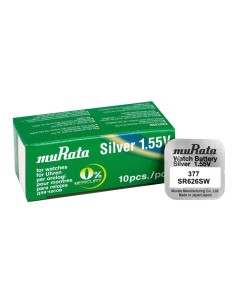 MURATA μπαταρία Silver Oxide για ρολόγια SR626SW, 1.55V,...