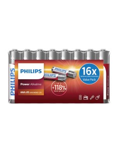 PHILIPS Power αλκαλικές μπαταρίες LR03P16F/10, AAA LR03...