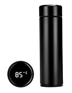 Θερμός AG285E με ένδειξη θερμοκρασίας, 500ml, μαύρος