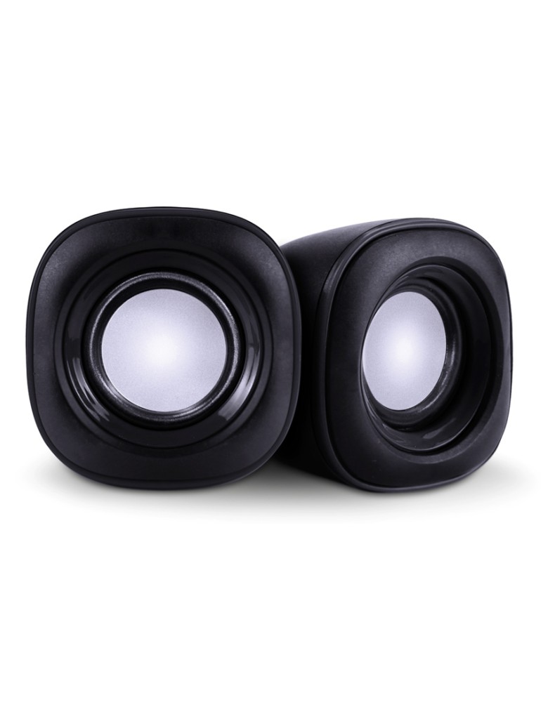 POWERTECH ηχεία Essential sound PT-844, 2x 3W, 3.5mm, μαύρα