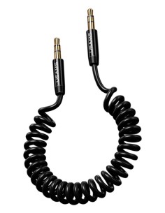 USAMS καλώδιο Jack 3.5mm SJ256, Hi-Fi stereo, 1.2m, μαύρο