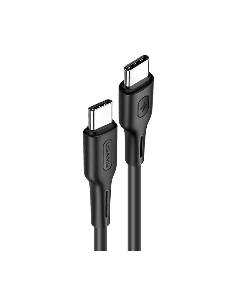 USAMS καλώδιο USB Type-C U43, 5A 100W, PD, 1.2m, μαύρο