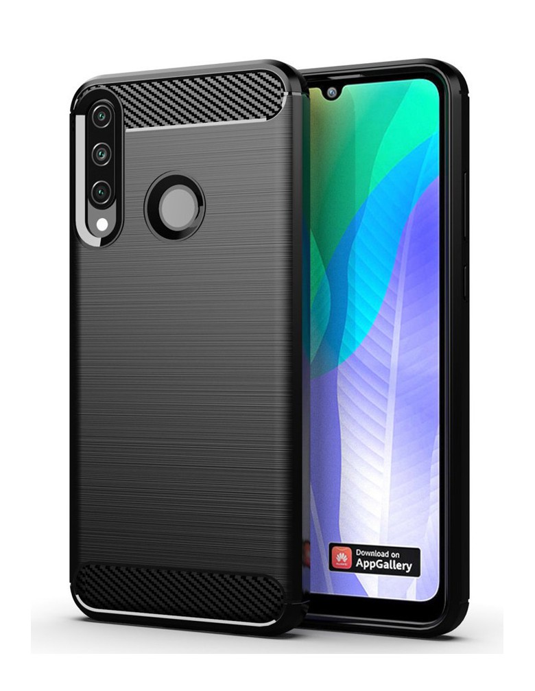 POWERTECH Θήκη Carbon Flex MOB-1524, Huawei Y6p, μαύρη