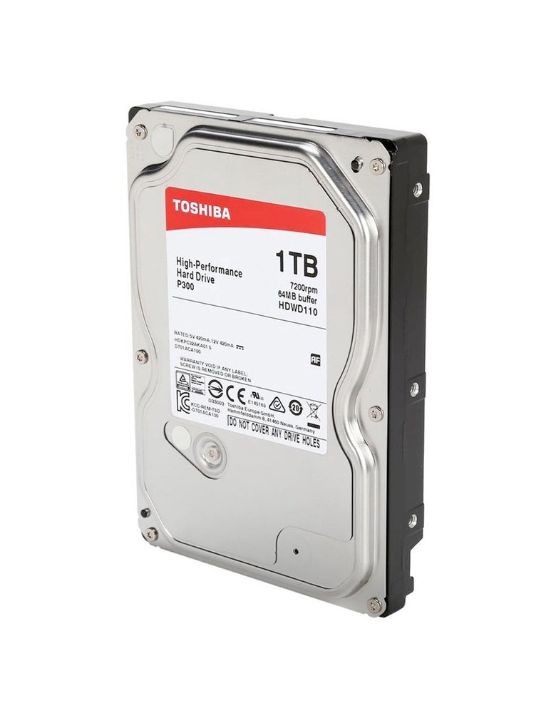 TOSHIBA σκληρός δίσκος P300 1ΤΒ, 3.5", 7200RPM, 64MB, SATA III