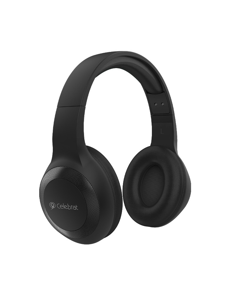 CELEBRAT headphones με μικρόφωνο A23-ΒΚ, bluetooth, 40mm, μαύρο