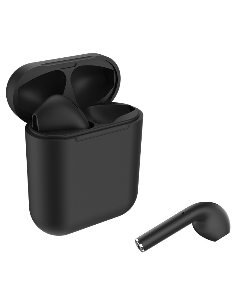 CELEBRAT earphones με θήκη φόρτισης W10, True Wireless, 30/300mAh, μαύρα