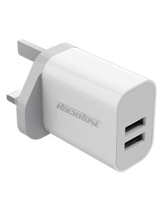 ROCKROSE φορτιστής τοίχου για πρίζα UK Casa A2, 2x USB,...