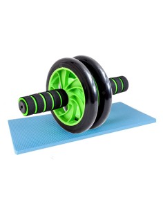 Ρόδα κοιλιακών AB Wheel GYM-0001, μαύρο-πράσινο