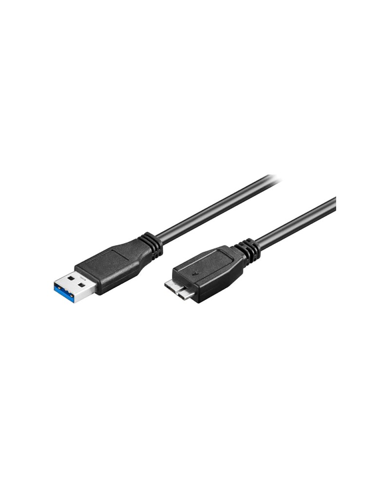 POWERTECH καλώδιο USB σε Micro B USB CAB-U142, 5Gbps, 0.5m, μαύρο