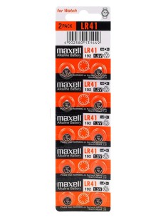 MAXELL αλκαλικές μπαταρίες LR41, 1.5V, 10τμχ