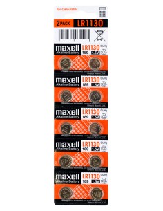 MAXELL αλκαλικές μπαταρίες LR1130, 1.5V, 10τμχ