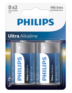 PHILIPS Ultra αλκαλικές μπαταρίες LR20E2B/10, Mono D LR20...