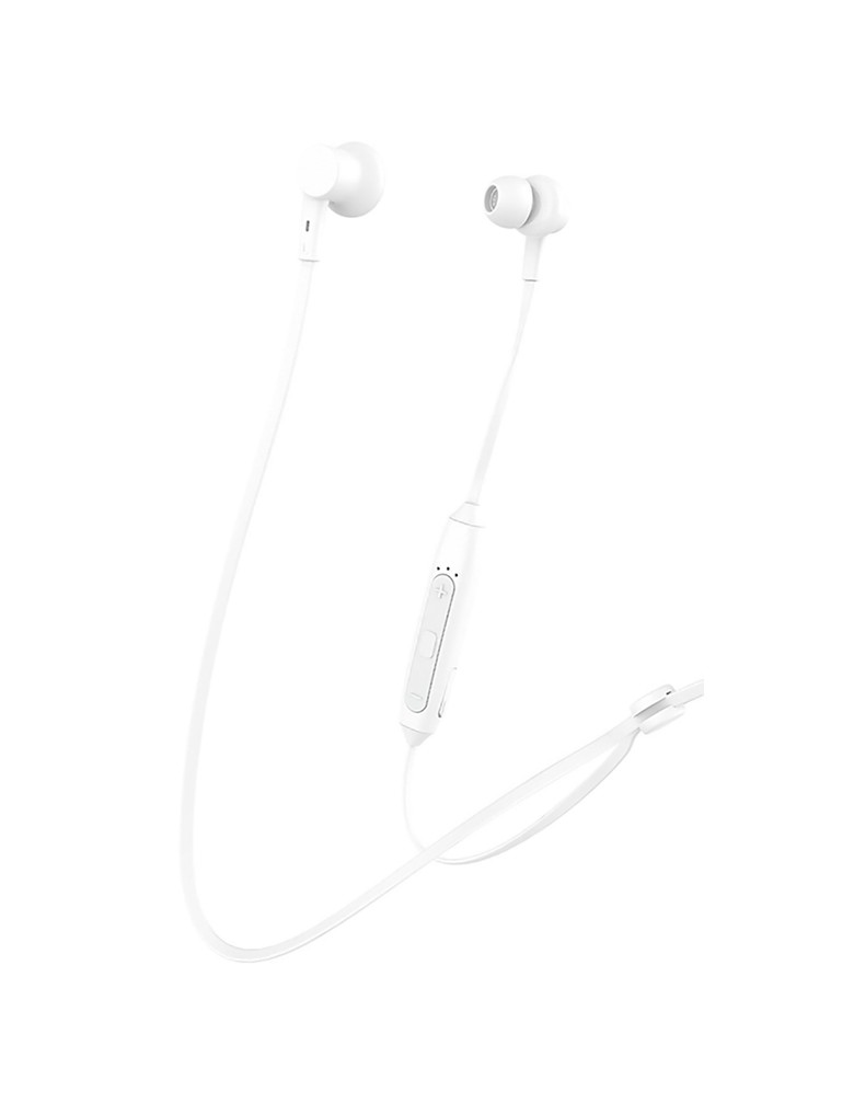 CELEBRAT bluetooth earphones A20 με μαγνήτη, 10mm, BT 5.0, λευκά