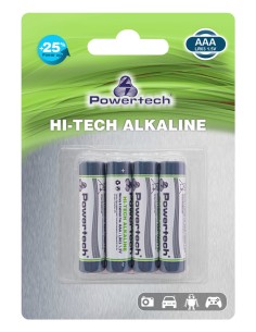 POWERTECH Hi-Tech Αλκαλικές μπαταρίες PT-944, AAA LR03...