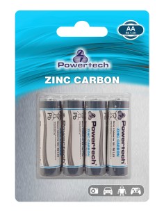 POWERTECH Zinc Carbon μπαταρίες PT-949, AA R6 1.5V, 4τμχ