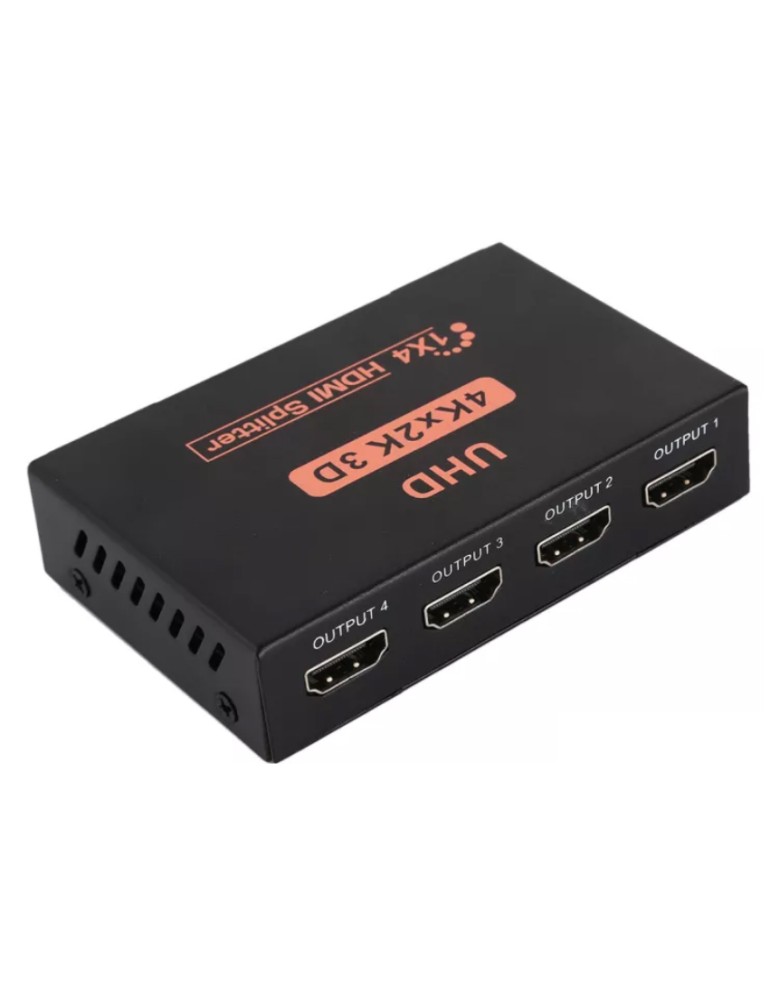 POWERTECH splitter HDMI σε 4x HDMI PTH-048, 4K 3D, μαύρο