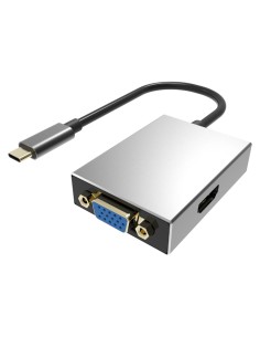 POWERTECH αντάπτορας USB-C σε HDMI/VGA/USB PTH-050, 4K,...