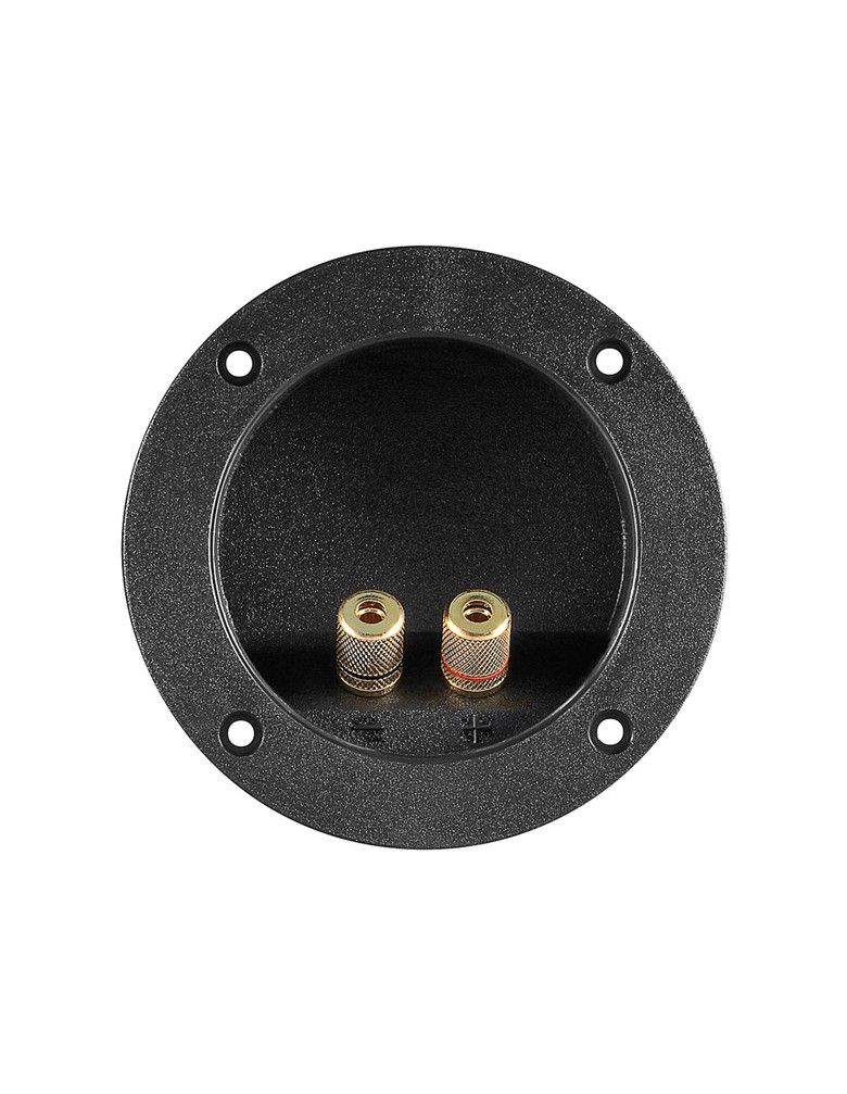 POWERTECH τερματικό ηχείου 6mm ή banana plug 4mm CAB-V036, Φ105mm, μαύρο