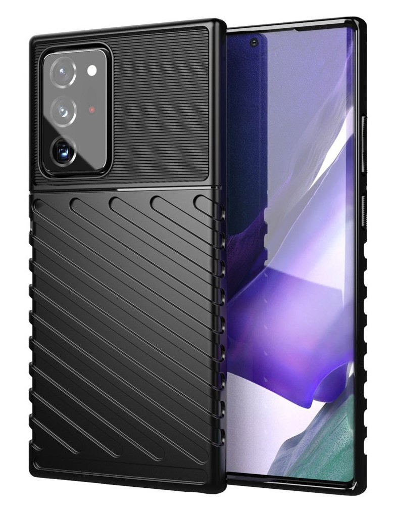 POWERTECH Θήκη Carbon MOB-1585 για Samsung Note 20, μαύρη