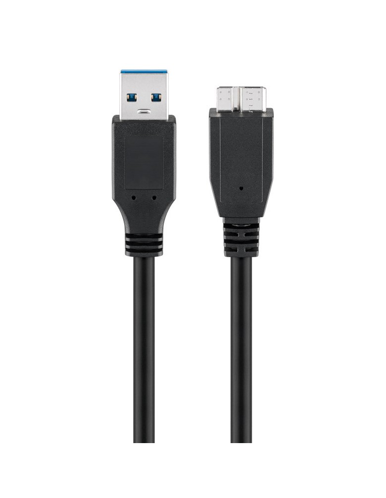 GOOBAY καλώδιο USB 3.0 σε USB 3.0 micro Τype B 95026, 1.8m, μαύρο