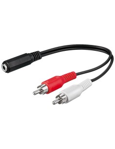 GOOBAY καλώδιο 3.5mm θηλυκό σε 2x αρσενικό RCA 50092,...