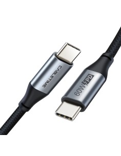 CABLETIME καλώδιο USB-C CMCM60W, 60W PD, 480Mbps, 1m, μαύρο