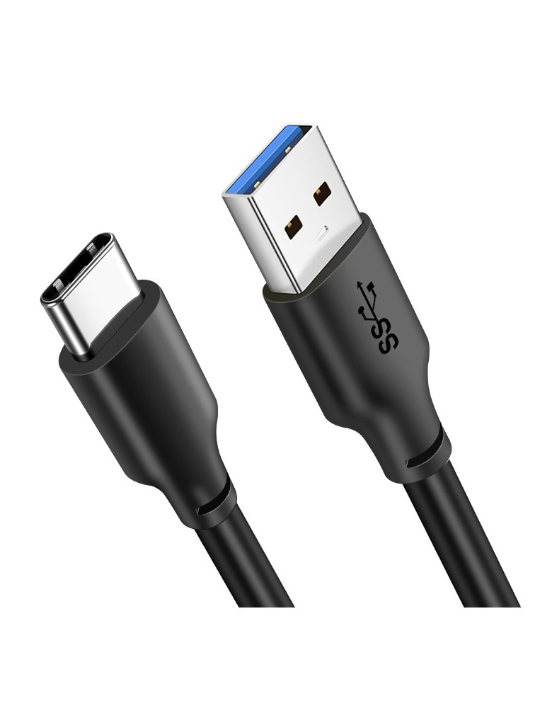 CABLETIME καλώδιο USB-C σε USB CMAMN, 15W, 5Gbps, 0.25m, μαύρο