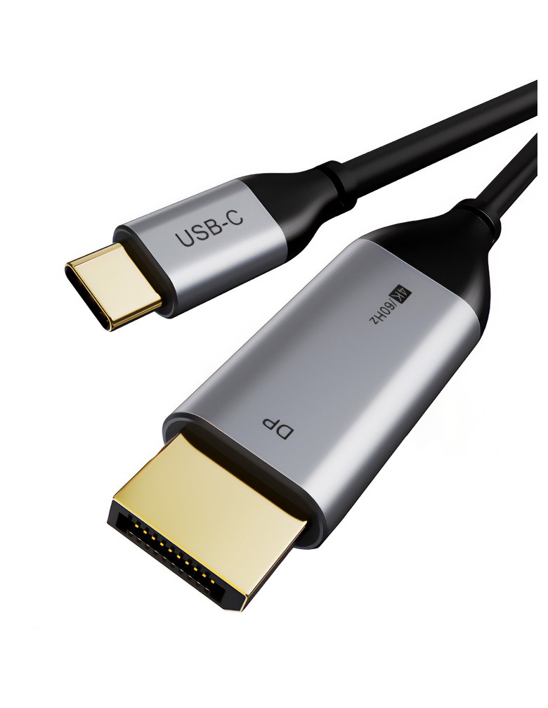 CABLETIME καλώδιο USB-C σε DisplayPort CT-CMDP2, 4K/60Hz, 1.8m, μαύρο