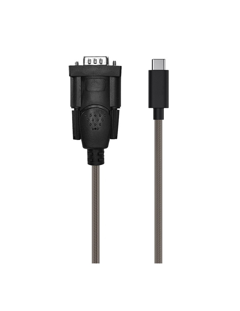 CABLETIME καλώδιο USB-C σε RS232 UCRS232, 28AWG, 1m, διάφανες-μαύρο