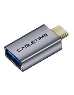 CABLETIME αντάπτορας USB-C σε USB CT-CMAFOTG, 5Gbps, γκρι