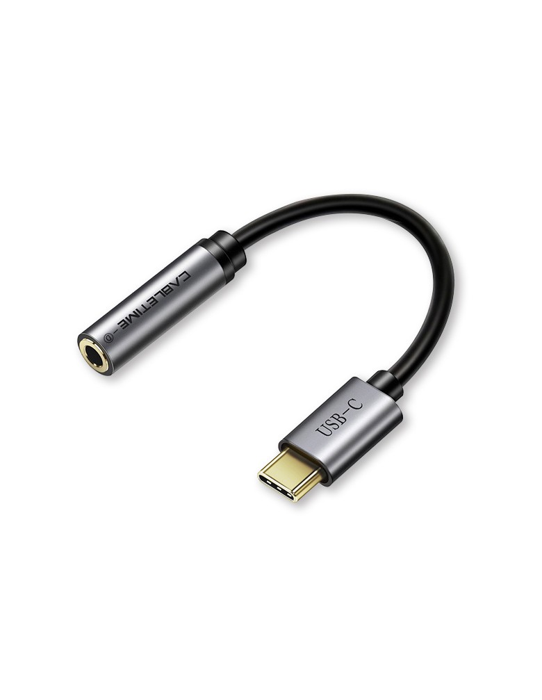 CABLETIME αντάπτορας USB-C σε 3.5mm CT-CMAUD, DAC chipset, γκρι