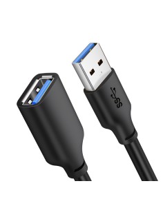 CABLETIME καλώδιο προέκτασης USB CT-AMAFN, 5Gbps, 1m, μαύρο