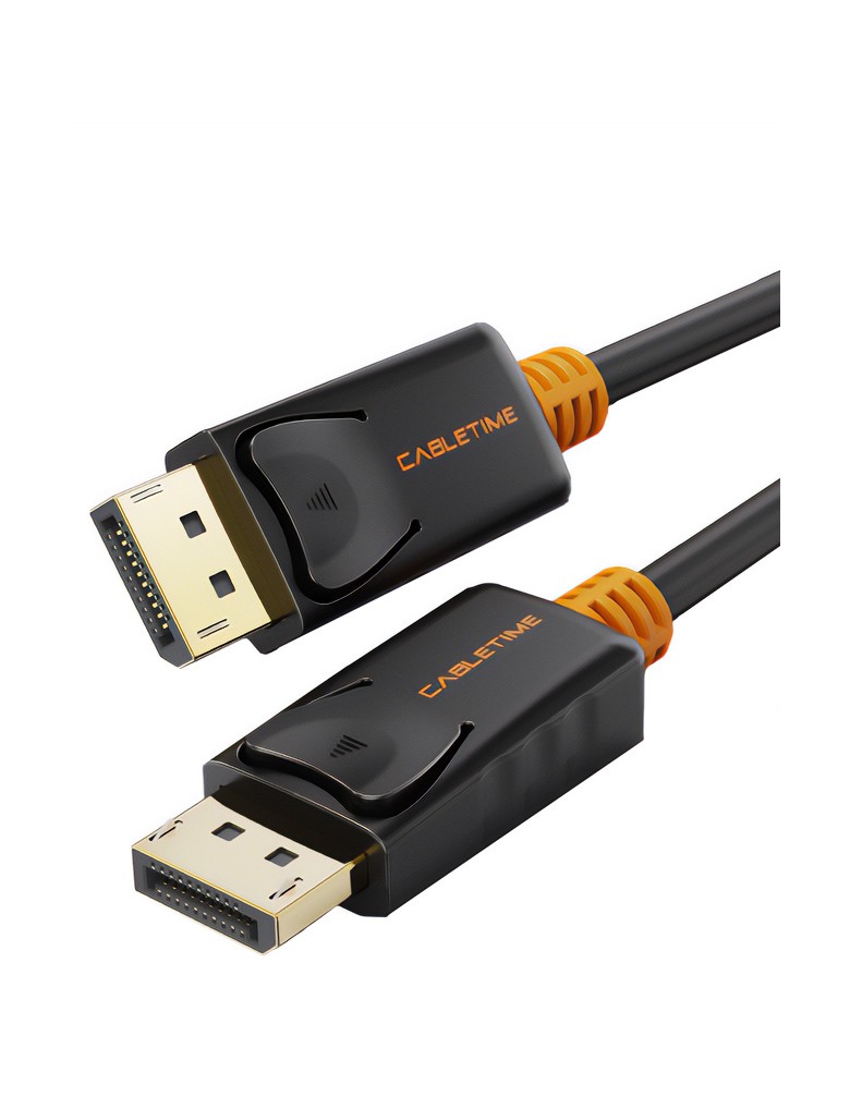 CABLETIME καλώδιο DisplayPort CT-01G, 4K/60Hz, 1m, μαύρο