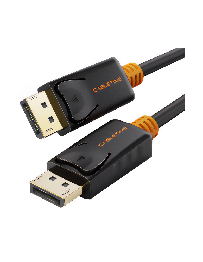 CABLETIME καλώδιο DisplayPort CT-01G, 4K/60Hz, 1.8m, μαύρο