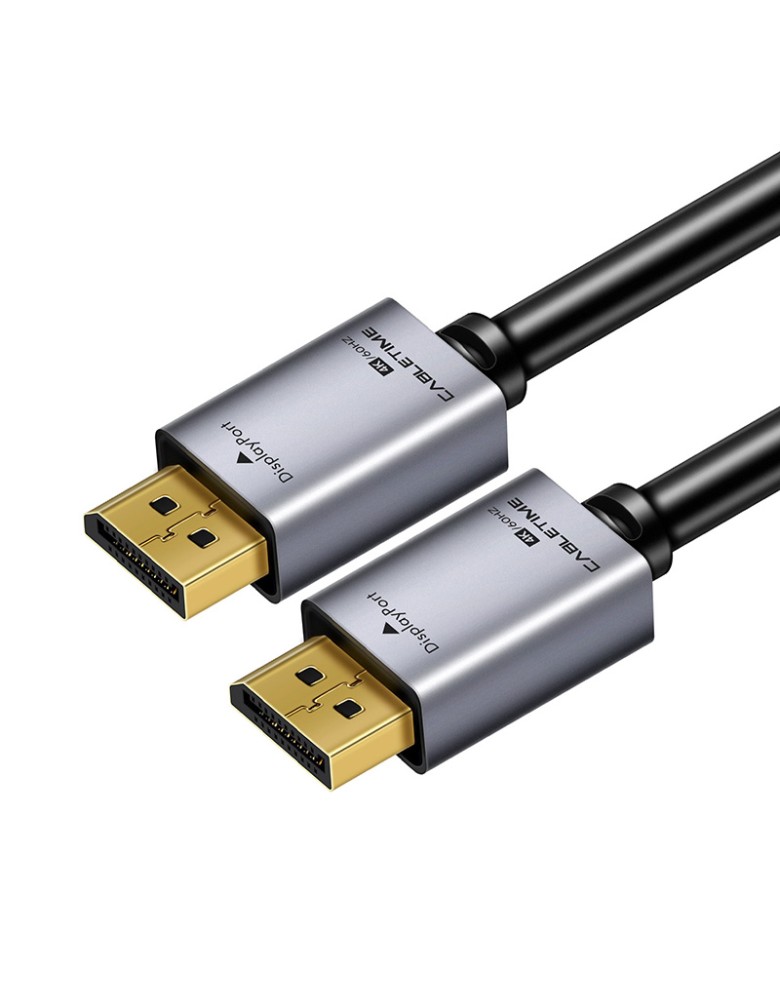 CABLETIME καλώδιο DisplayPort CT-P01G, 4K/60Hz, 21.6Gbps, 1m, μαύρο