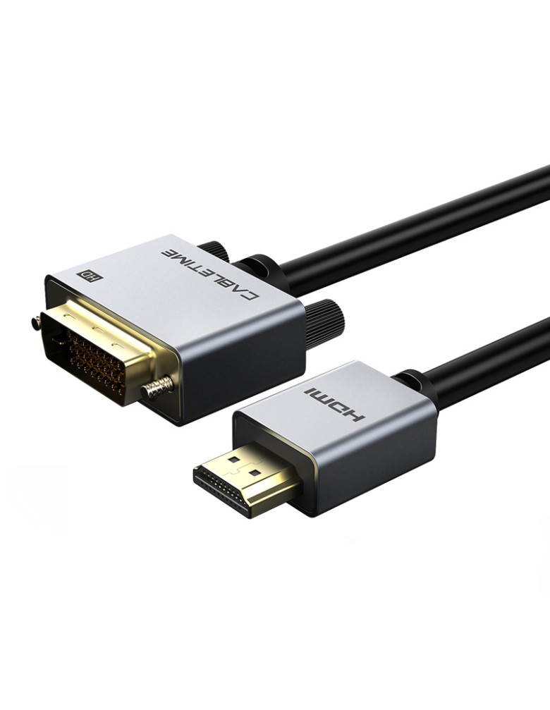 CABLETIME καλώδιο HDMI σε DVI PH241G, 1080p/60Hz, 1m, μαύρο