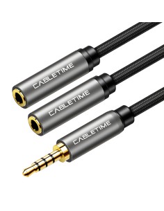 CABLETIME καλώδιο ήχου 3.5mm σε 2x 3.5mm CT-P12G4P,...