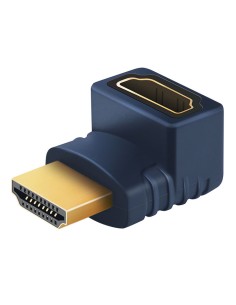 CABLETIME αντάπτορας HDMI HA10, γωνιακός, 4K, μπλε