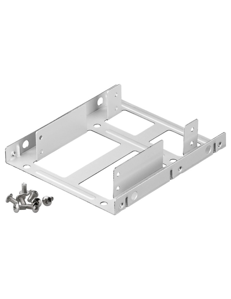 GOOBAY διπλό tray μετατροπής από 3.5" σε 2.5" 95875, ασημί